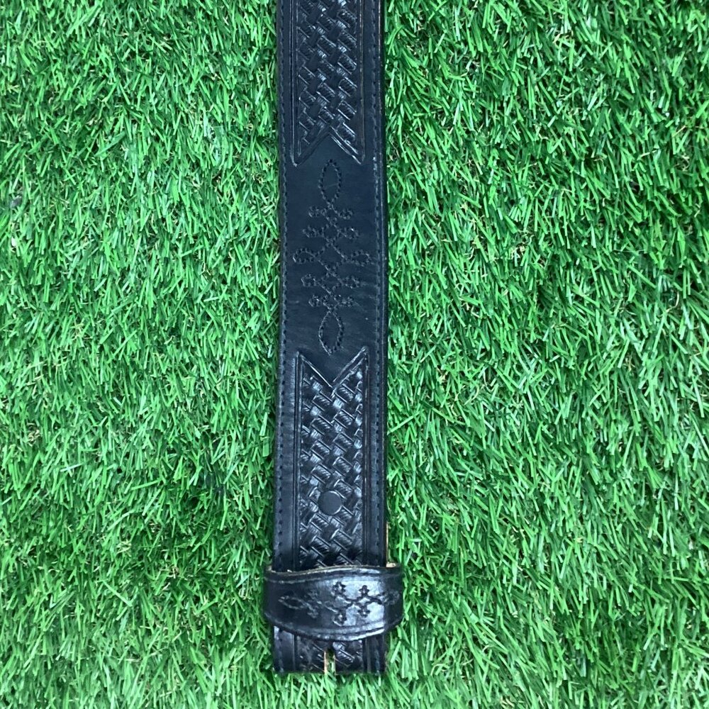 Vintage Silver Creek Western Leather Belt  38